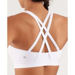 Lululemon White Energy Bra